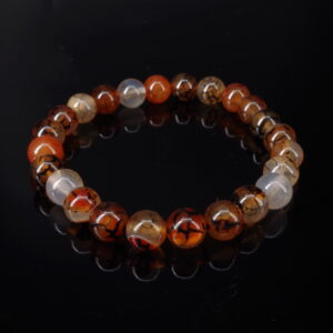 Bracelet en agate veine de dragon.