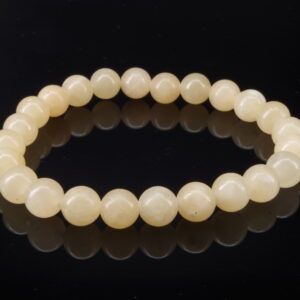 Bracelet en calcite jaune.