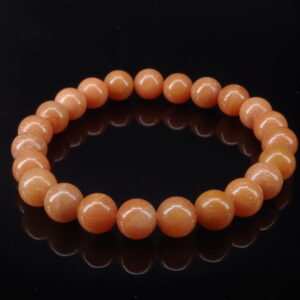 Bracelet en calcite orange.