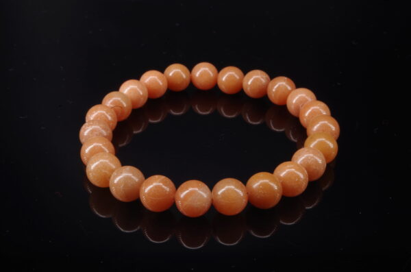 Bracelet en calcite orange.