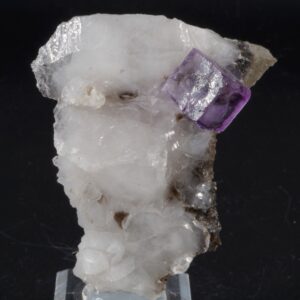 Fluorite sur Quartz de Xianghuapu Mine, Chine