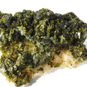 Epidote sur Quartz du Maroc