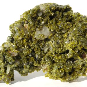 Epidote sur Quartz du Maroc