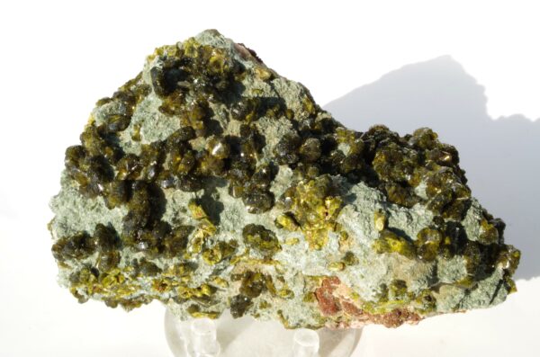 Epidote sur Quartz du Maroc