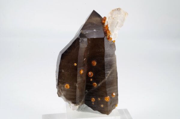 Grenat spessartite sur Quartz de Chine
