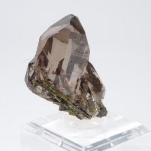 Quartz fumé Epidote du Mont-Blanc