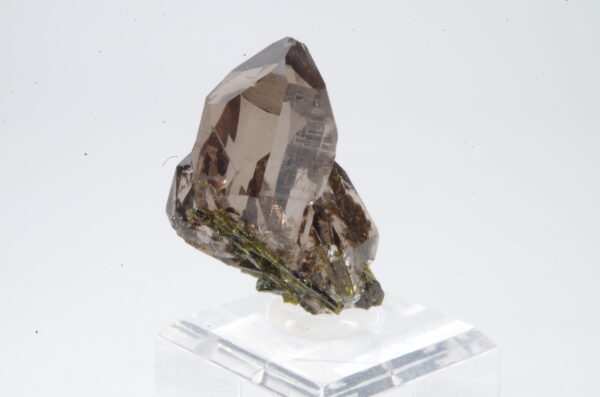 Quartz fumé Epidote du Mont-Blanc