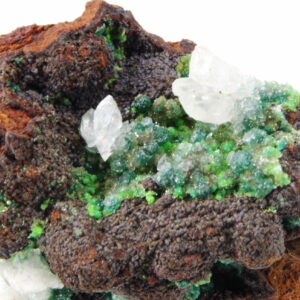 Conichalcite et Calcite du Mexique