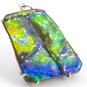 Pendentif avec Ammolite authentique 100% naturelle