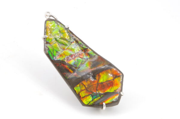 Pendentif avec Ammolite authentique 100% naturelle
