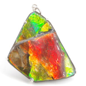 Pendentif avec Ammolite authentique 100% naturelle