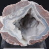 Demie Géode d'Agate avec Quartz des USA