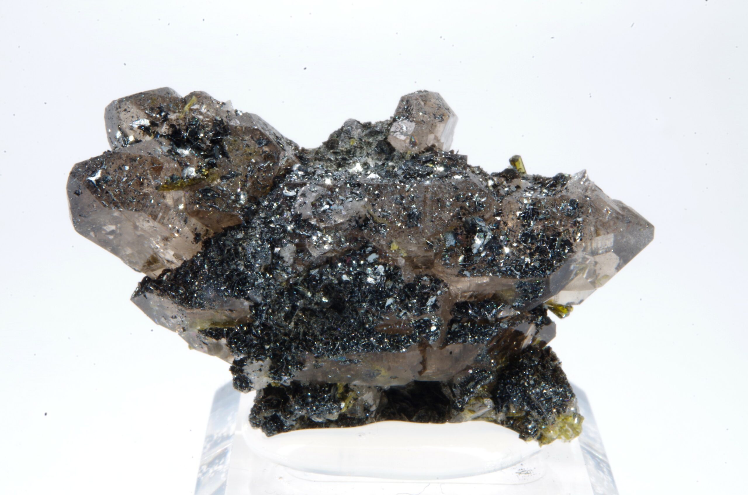 Quartz Hématite Epidote du Mont-Blanc