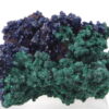 Azurite et Malachite sur Goethite du Maroc